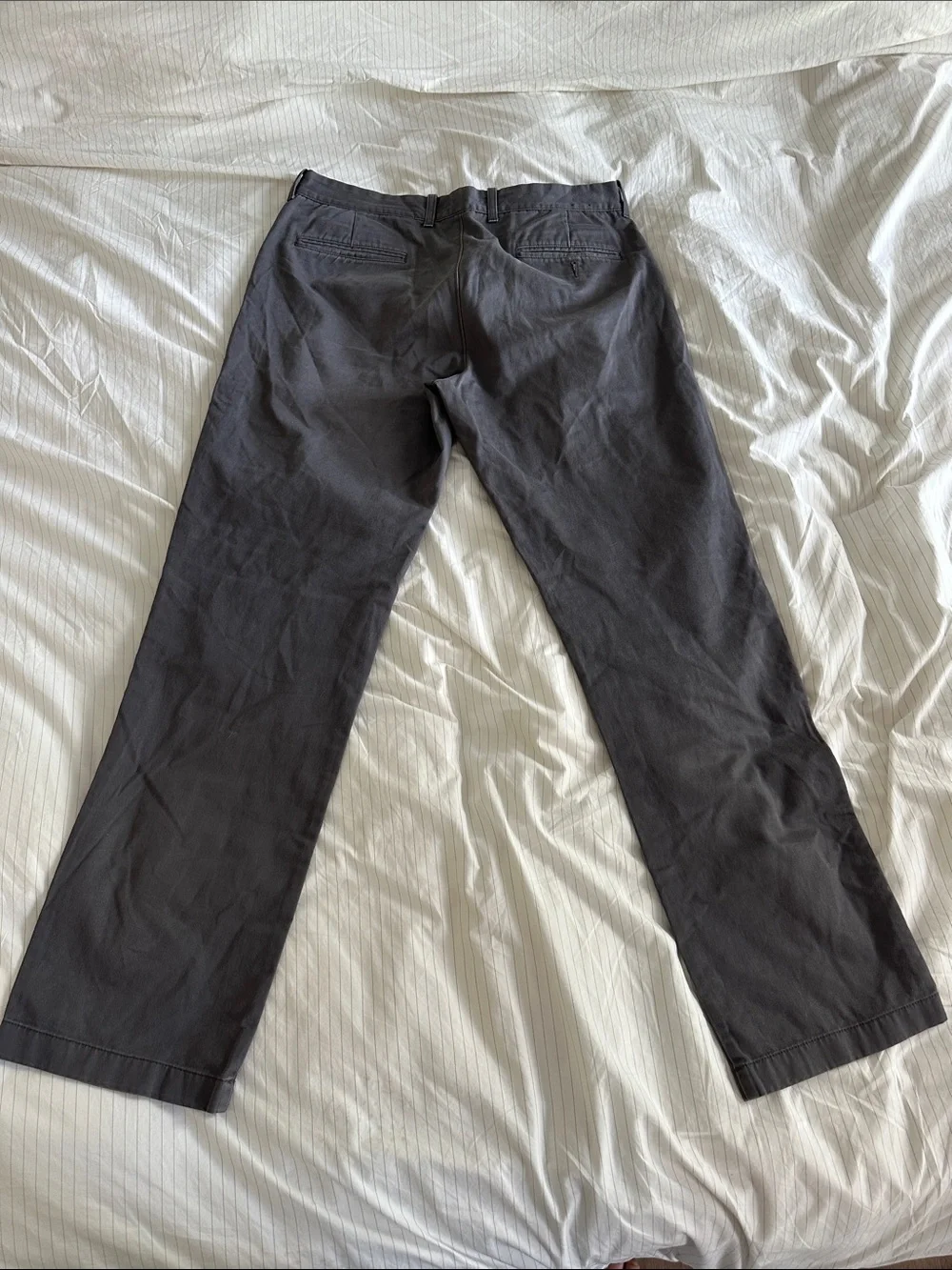 J. Crew Men's Bleecker Broken-In Chino Straight Pants 34x34 Grey